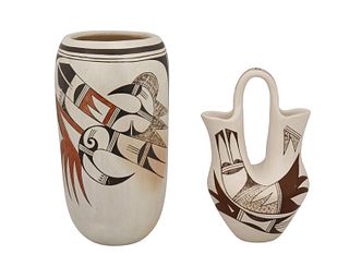 Two Hopi pottery vessels