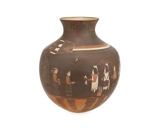 An Ida Sahmie Navajo pottery vessel