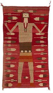 A Navajo Gallegos pictorial Yei weaving