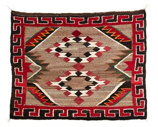 A Navajo single saddle blanket