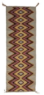 A Navajo table runner weaving