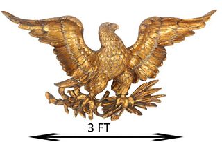 Large Gilt American Eagle Wall Plaque