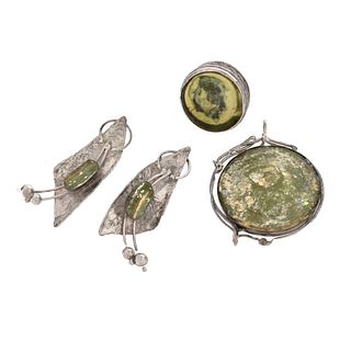 Roman Glass and Silver Jewelry