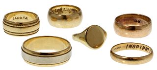 14k Gold Band Ring Assortment