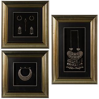 Chinese Miao Style Framed Jewelry