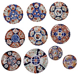 Japanese Imari Porcelain Plate Assortment