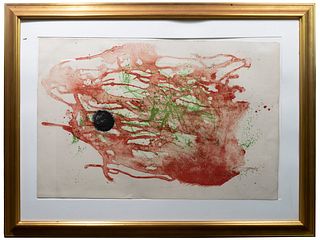 Joan Miro (Spanish, 1893-1983) 'Series 1, Red and Green' Color Lithograph