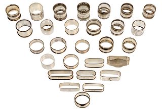 Sterling Silver Napkin Ring Assortment