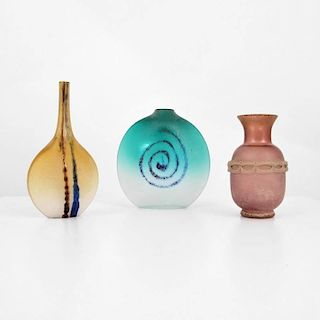 Alfredo Barbini 'Scavo' Vases/Vessels