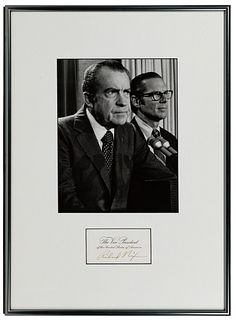 Richard Nixon Autograph PSA