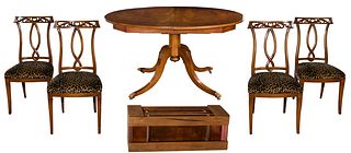Dining Table and Upholstered Chair Assortment