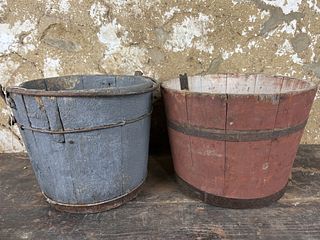 Two Painted Buckets