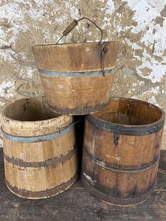 Three Antique Buckets