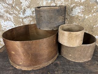 Four Bentwood Boxes