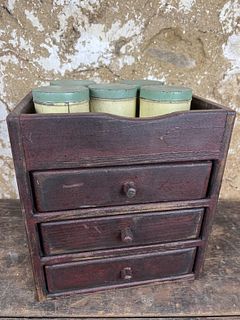 Small Cabinet and Spice Tins