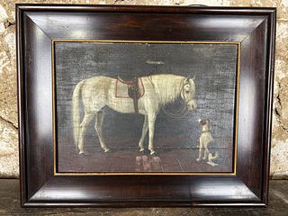 Horse and Dog Painting