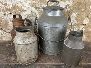 Four Tin Canisters