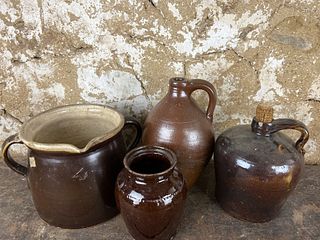 Four Pieces of Stoneware