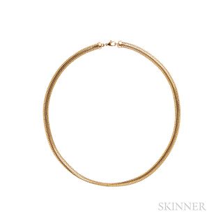 14kt Gold Snake Chain Necklace