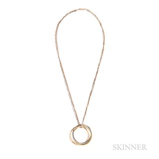 Cartier 18kt Gold "Trinity" Pendant Necklace
