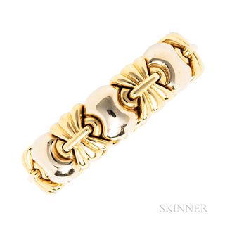 18kt Bicolor Gold Cuff Bracelet