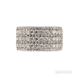 14kt White Gold and Diamond Band