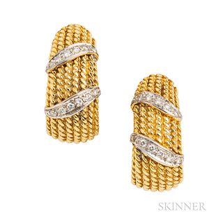 Cassis 18kt Gold and Diamond Earrings
