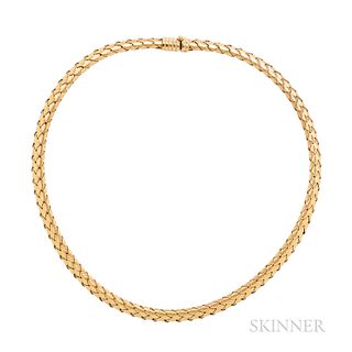 14kt Gold Woven Necklace