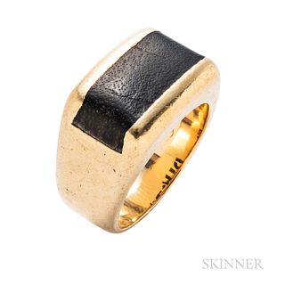 DiModolo 18kt Gold and Wood Ring