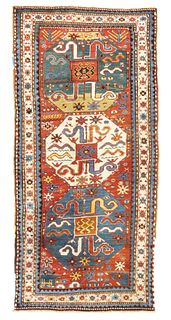 Antique Kazak Rug, 3'9" x 7'9"