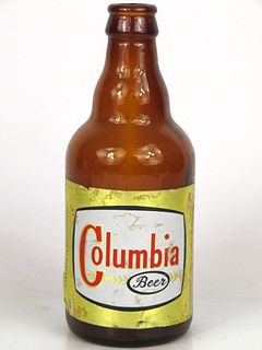 1955 Columbia Beer 12oz Steinie bottle Shenandoah, Pennsylvania