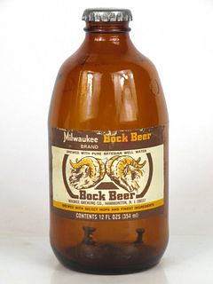 1980 Milwaukee Bock Beer 12oz Handy "Glass Can" bottle Hammonton, New Jersey