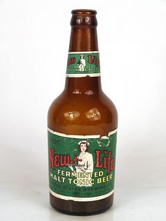 1950 New Life Fermented Malt Tonic Beer 12oz Other Paper-Label bottle Chicago, Illinois