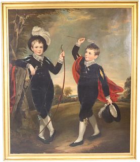 Thomas Barber, Oil on Canvas, Two Boys