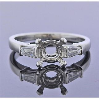 Bvlgari Bulgari Platinum Diamond Engagement Ring Mounting