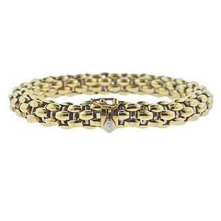 Fope Italian 18k Gold Link Bracelet