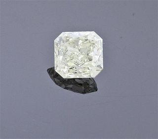 GIA 1.05ct  Fancy Light Green Yellow SI1 Square Diamond 