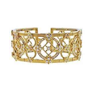 Judith Ripka 18k Gold Diamond Bracelet