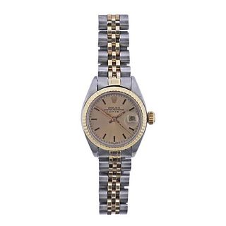 Rolex Datejust 14k Gold Steel Lady&#39;s Watch 6917