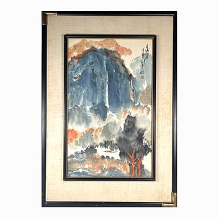 Yeh-Jau Liu (CHINA 1910-2003) Landscape Watercolor