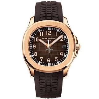 Patek Philippe Aquanaut 18K Rose Gold Brown Men's Watch 5167R-001