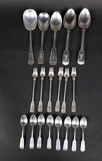Tiffany "Shell & Thread" Sterling Seafood Forks 