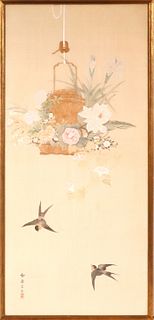 Chinese Watercolor on Silk