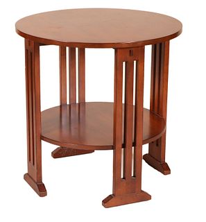 Stickley Cherrywood Round Occasional Table