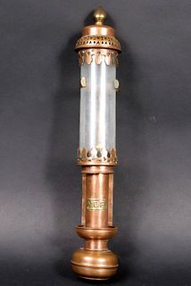 19th C. Brass Railway Candle Sconce