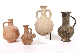 Four Pre-Columbian Pottery Water Jugs