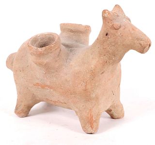 Pre-Columbian Pottery Figure of an Animal 