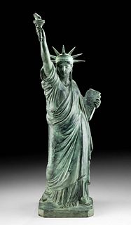 Cast Bronze Model of Statue of Liberty, after Bartholdi