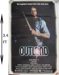 Outland Sean Connery Movie Poster 1981 EXC