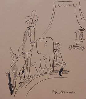 Ludwig Bemelmans, Manner of/ Attributed: Circus Scene